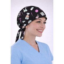 Dr. Mitra Cerrahi Bone Medikal Doktor Hemşire Hastane Bonesi Unisex -Siyah Diş