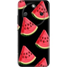Senada Honor Magic 8 Lite Kılıf Desenli Baskılı Tpu Rubber Kapak Karpuz Dilimi
