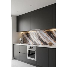 Renkli Duvarlar Alternatif Kaplama UV PVC Mermer Panel Pure Gold 1 Adet 60x120cm Ev Ofis Otel Duvar Kaplama Paneli