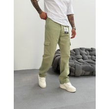 KağanKY Yeşil Kargo Cep Baggy Jean