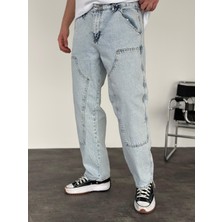 KağanKY Buz Mavi Relax Baggy Jean