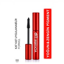 Volume Up Mascara Yoğun Hacim ve Lifting Etkili Kat Kat Uygulanabilir Maskara (000 Black) 8682536100724