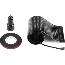 İnwelt Matrix LED EKRAN,12X109 cm Esnek, Telefon Kontrollü, Cama Yapışan, Araba, Kamyon, Dükkan, Şeytan Gözler, Kayan Yazı