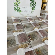 Siyah Lale Nikah Şekeri Epoksi ve Kolonya Şişe Set Nikah, Söz, Nişan Hediyelik - 25 Adet