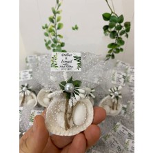 Siyah Lale Nikah Şekeri Deniz Kabuğu Fıstık Şekerli Nikah, Söz, Nişan Hediyelik - 50 Adet
