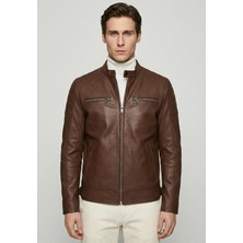 Felix Hardy Kestane Hakiki Kuzu Derisi Sportif Ceket