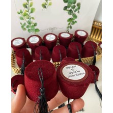 Siyah Lale Nikah Şekeri Fes Sünnet Hediyelik - 50 Adet