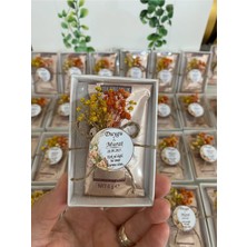 Siyah Lale Nikah Şekeri Kahve Kutusu Süslü Nikah, Söz, Nişan Hediyelik - 50 Adet