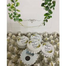 Siyah Lale Nikah Şekeri Açacak Magnet Nikah, Söz, Nişan Hediyelik 25 Adet