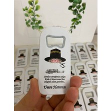 Siyah Lale Nikah Şekeri Açacak Magnet Umre Hac Hatırası Hediyelik - 50 Adet