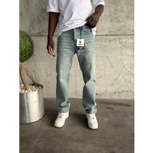 KağanKY Mavi Yıkamalı Baggy Jean