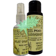 Eros Legent Erkeklere Geciktiricisprey 30 ml + Erkeklere 60ML Boyutlandırıcı Şekillendirici Krem
