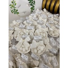 Siyah Lale Nikah Şekeri Istiridye Fıstık Şekerli Nikah, Söz, Nişan Hediyelik - 25 Adet
