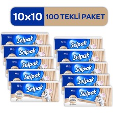 Selpak Kaşmir Özlü Mendil 100'LÜ (10*10)