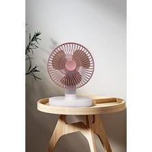 İlkyaz Fashion Masaüstü Fan USB Şarjlı 4 Kademeli Kişisel Otomatik Salınımlı Taşınabilir Soğutucu Vantil