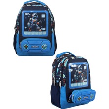 Ümit Çanta Cennec Kalemlikli Sırt Çantası – Oyun Temalı Okul Çantası 29 x 39 x 14