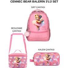 Ümit Çanta Cennec Bear Balerin Okul Seti – Sırt Çantası, Termal Beslenme Çantası ve Kalem Çantası