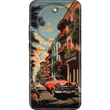 Honor Magic 8 Lite Kılıf Desenli Baskılı Tpu Rubber Kapak Küba