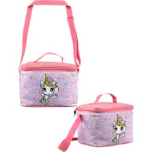 Ümit Çanta Cennec Gökkuşağı Unicorn Beslenme Çantası 23X16X15