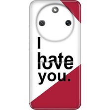Senada Honor Magic 8 Lite Kılıf Desenli Baskılı Tpu Rubber Kapak Hate Love