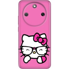 Senada Honor Magic 8 Lite Kılıf Desenli Baskılı Tpu Rubber Kapak Kitty/go