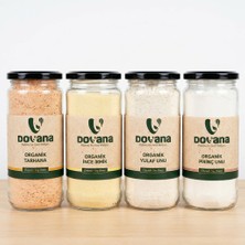 Dovana Organik 4’lü Bebek Beslenme Seti – Pirinç Unu, Yulaf Unu, Ince Irmik ve Sebzeli Tarhana