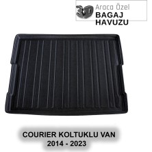 Elorcar Ford Courıer Koltuklu Van 2014 - 2023 3D Bagaj Havuzu