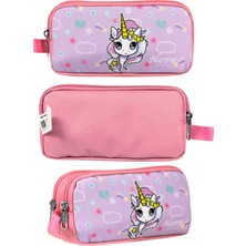 Ümit Çanta Cennec Gökkuşağı Unicorn Kalem Kutusu 20X10X6