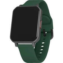 Normadia F12-YF121 Unisex Siyah Yeşil Silikon Kol Saati, Şık ve Rahat Tasarım