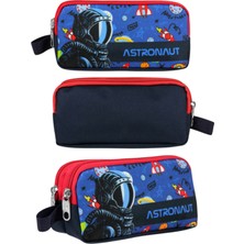 Ümit Çanta Cennec Astronaut Kalem Çantası – Uzay Temalı Çocuk Okul Kalemliği 20X10X6