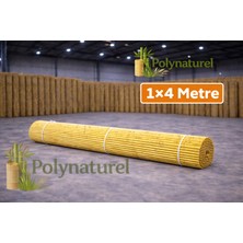 Doğal Kamış Bambu Çit 1X4M Bahçe Teras Balkon Gizlilik Perdesi Gölgelik Örtü