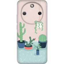 Nurdic Honor Magic 8 Lite Kılıf 0.4mm Lazer Kesim Silikon Kapak Cactus Co