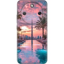 Honor Magic 8 Lite Kılıf Desenli Baskılı Tpu Rubber Kapak Luxury Dubai