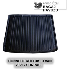 Elorcar Ford Connect Koltuklu Van 2021 - Sonrası 3D Bagaj Havuzu