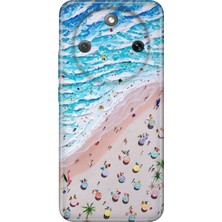 Honor Magic 8 Lite Kılıf Desenli Baskılı Tpu Rubber Kapak Sahil