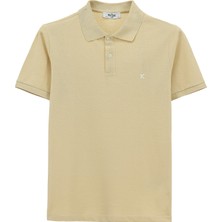 Kiğılı Polo Yaka Slim Fit Nakışlı %100 Pamuk Tişört