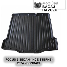 Elorcar Ford Focus (V) Sedan Ince Stepne 2025 - Sonrası 3D Bagaj Havuzu