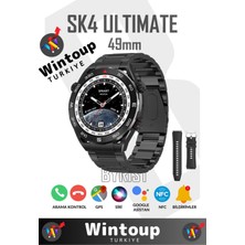 Normadia 49MM Tam Ekran Akıllı Saat, Gps, Nfc, Sesli Asistan, Şık Tasarım