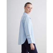 Lc Waikiki Yeni Sezon Gömlek Yaka Oversize Poplin Bluz