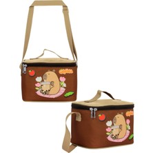 Ümit Çanta Capybara Ilkokul Termal Beslenme Çantası – Bej & Kahverengi 23 × 15 × 16