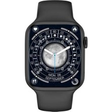 Normadia Geniş Ekranlı Siyah Akıllı Saat, Ios ve Android Uyumlu, Modern Tasarım