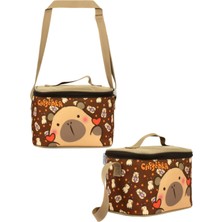 Ümit Çanta Capybara Termal Beslenme Çantası Kahverengi 23 × 15 × 16