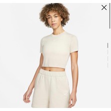Nike Sportswear Essential Crop Krem Kadın T-Shirt DD1328-126