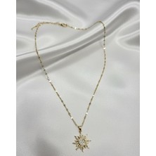 Suzi Shine Gold Güneş Çelik Kolye