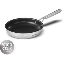 Karaca Plasma Steel 316+ 3Ply Yanmaz Yapışmaz Çelik Tava 28 cm