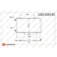 Eurorepar KLIMA RADYATÖRÜ 301 / C-ELYSEE 2012- 9674994280