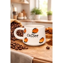 BB DESIGN El Yapımı Coffee Yazılı Seramik Kupa Bardak