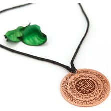 Markajda Ayetel Kürsi Yazılı Kolye - Saf Bakır