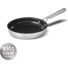 Karaca Plasma Steel 316+ 3Ply Yanmaz Yapışmaz Çelik Tava 24 cm