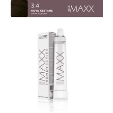 Maxx Deluxe Trendy Series Tüp Boya 60 ml 3.4 Koyu Kestane